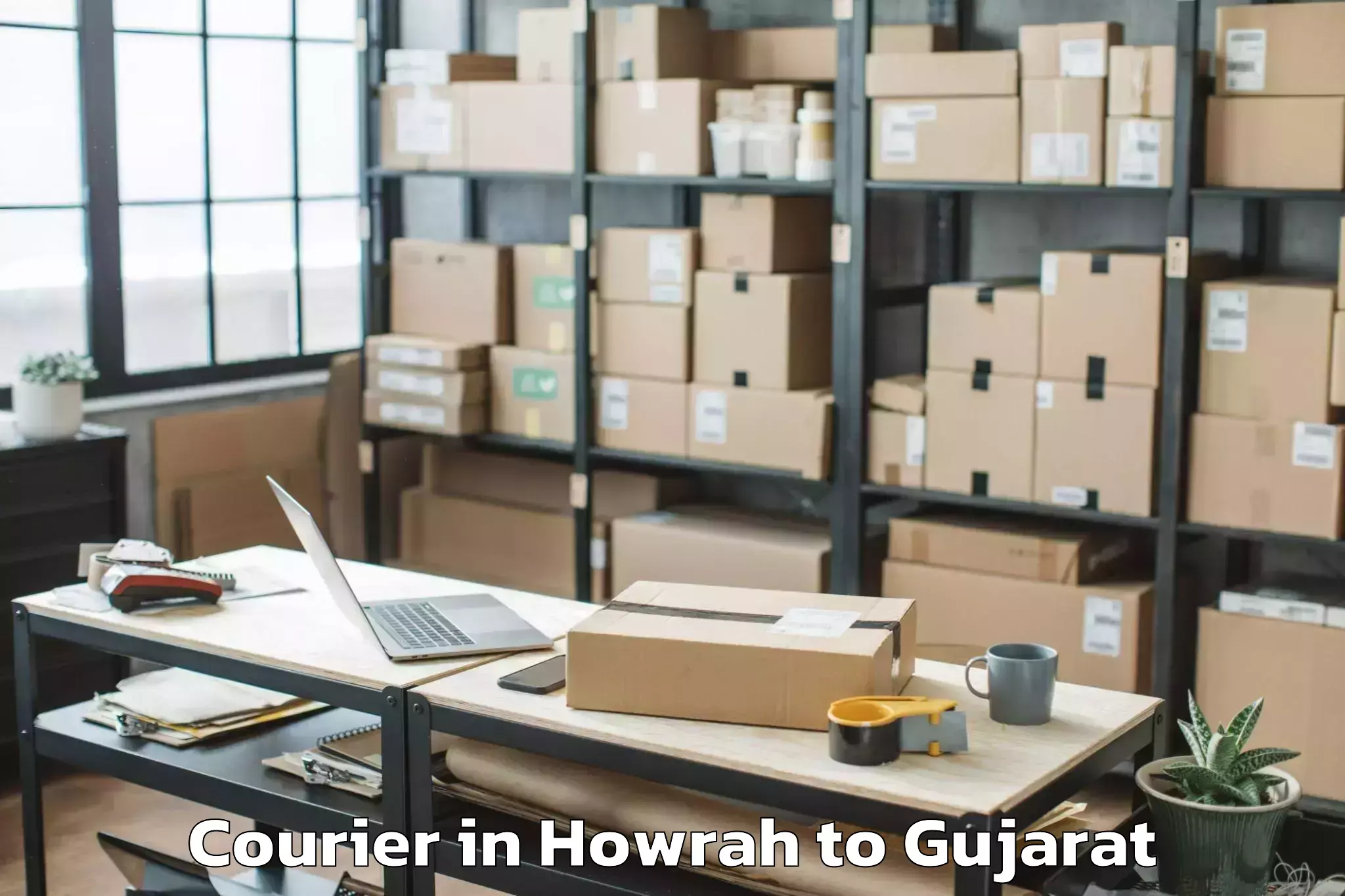 Hassle-Free Howrah to Rudra Mata Airport Bhj Courier